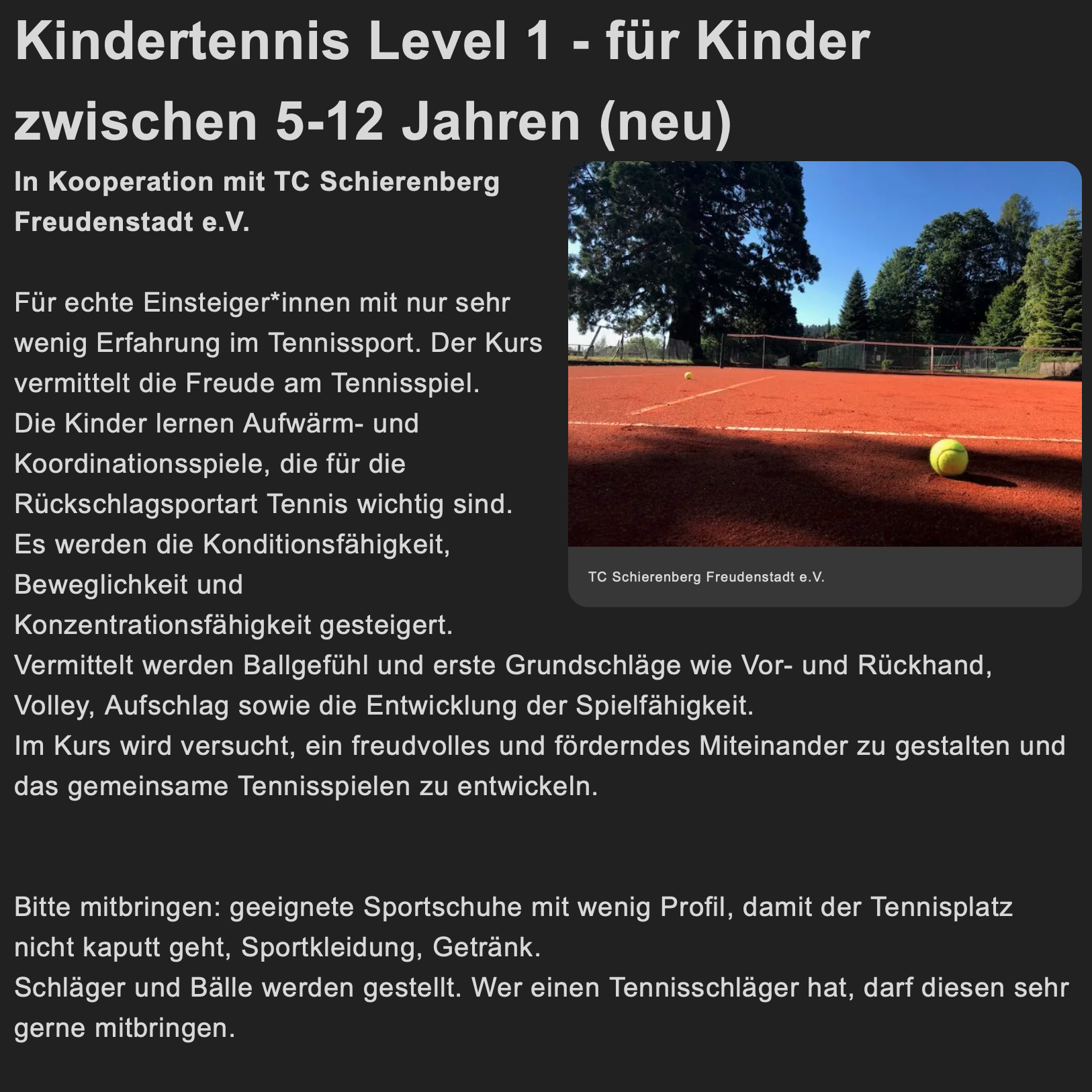 Kindertennis